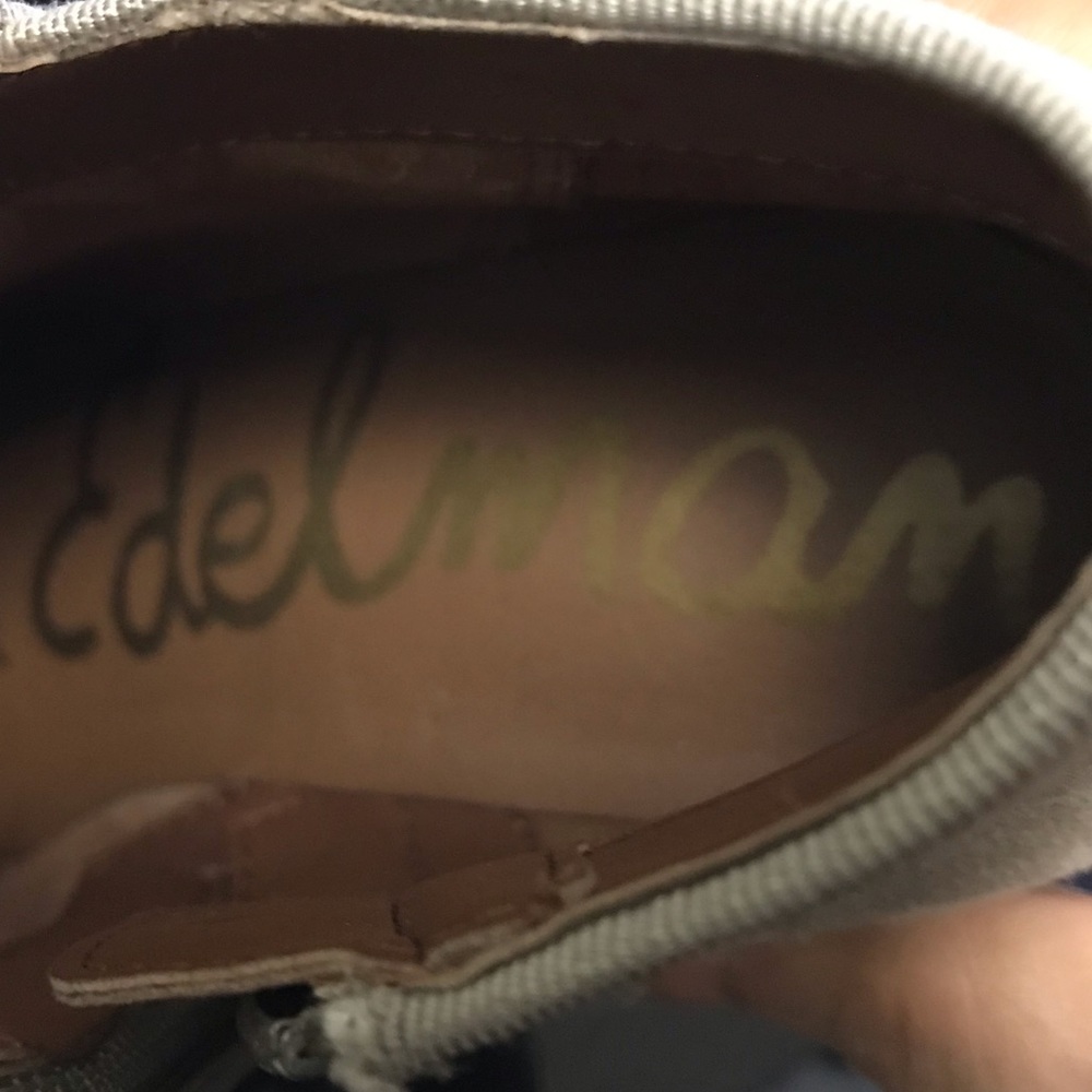 Sam Edelman Petty Women's Beige Leather Ankle Boot - Picture 8 of 12